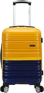 [Rockland] Melbourne Hardside Expandable Spinner Wheel Luggage, 2TONENAVY, Carry-On 20", Melbourne Hardside Expandable Spinner Wheel Luggage