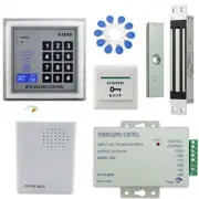 125KHz RFID Card+Password Door Access Control Kit+ Inset Magnetic Lock+ Doorbell