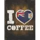 I Heart Coffee: Anguilla Flag I Love Anguillian Coffee Tasting, Dring & Taste Undated Planner Daily Weekly Monthly Calendar Organizer