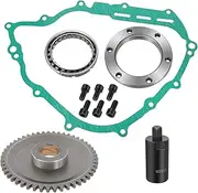Starter Starting Clutch One Way Gear Bearing Gasket Flywheel Puller Kit for Yamaha Grizzly 550 700 Rhino 700 Viking 700 Kodiak 700
