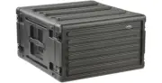 SKB MOLDED 6U RACK MOUNT CASE for AUDIO MIXER, EQ, EFFECTS, AMPS, DJ or KARAOKE