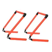 2x Agility Training Hurdles Foldable for Track Field Body Sports Football