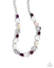 Paparazzi Frenetic Feeling Purple Necklace NWT