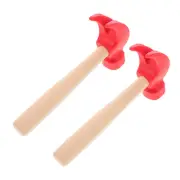2 Pcs Kids Mallet Hammering Toys Portable Arm Movement Child