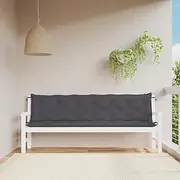 Generic Garden Bench Cushions 2pcs Anthracite 200x50x7cm Oxford Fabric