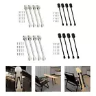 4 Pieces Collapsible Table Legs Stable for Laptop Table Bench Computer Table