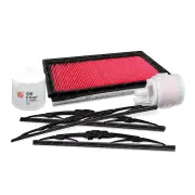 Sakura Front + Rear Wiper Blades & Filter Service Kit for Nissan Pulsar N16