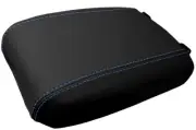 Console Lid Pull Over Cover Leather for Toyota Tacoma 2016-2019 Blue Stitch