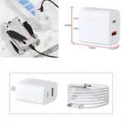 30W QC3.0 USB Fast Charger with Charging Cable for DJI Mini 3 Pro/Mini 2 Drone