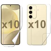10 Set Soft PET Film Screen Protector for Samsung Galaxy S24 Front and Back Bulk