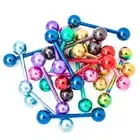Piercing Barbells Solid Titanium 14G Perfect for Tongue and Nipple Piercings