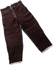 [Geardeangloow] Welding Suits Heat/Flame Resistant Heavy Duty Anti-scald Brown Pants XL