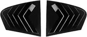 Car Rear Window Shutter Cover Trim Window Louver Side Vent Trim Compatible for BMW 5 Series G30 2018-2023 Auto Exterior Accessories(Gloss Black)
