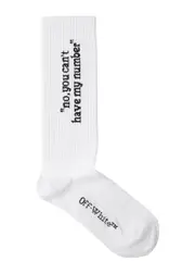 Off-white No You Can't Cotton-blend Socks M (UK12 / M)