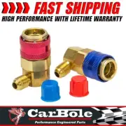 2x AC A/C Manifold Gauge Conversion Kit ACME High Low Angle Quick Adapter USWC (for: Honda)