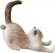 BWOFJGWH Cat Figure Telephone Holder Mini Kitten Statue Artwork Artwork Practical Cute Animal Sculptures Desk Telephone Stand for Office Sheets at Home