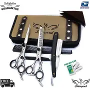 6"Professional Hair Cutting Kit Thinning Scissors Barber Shears Hairdressing Set