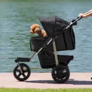 Pet Stroller Dog Cat Pram Travel Carrier Foldable Pushchair Outdoor G