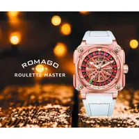 在飛比找蝦皮購物優惠-ROMAGO SWISS 瑞士雷米格 帝霸鏤空自動機械腕錶 