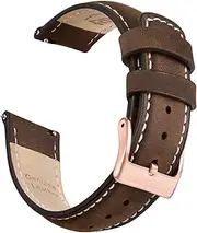 [Ritche] Quick Release Leather Watch Bands Genuine Watch Straps for Men Women- 18mm 20mm 21mm 22mm 23mm 24mm Top Grain Leather Watch Strap