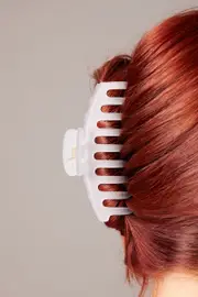 Metallic Classic Hair Claw Clip Frosted