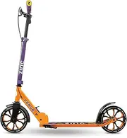 [Zinc] Folding Scooter - Commuter Scooter with Lightweight Aluminium Frame, Adjustable Height, ABEC 7 Bearings, Mudguards, One-Click Fold, Carries Up to 100kg