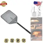 Anodized Aluminum Pizza Peel with Silicone Handle - 30.7 Inch Perforated Paddle
