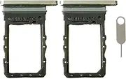 2pcs-Single SIM Card Tray Holder Slot + Card Ejector pin for Samsung Galaxy Z Flip 6 F741 (Gray)