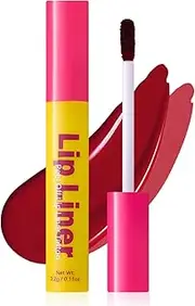 DAGEDA Lip Liner Stain, Peel Off Tattoo Lip Gloss, Matte Finish Lip Stain Peel Off, Lip Tint Transfer Proof and Waterproof Tattoo Magic Color Lip Liner, Non Stick Color Peel Off Lip Mask - 03