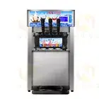 3 Flavor Commercial Ice Cream Frozen Automatic Yogurt Cone Maker Machine 220V