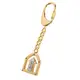 BALLY經典LOGO箭頭造形鑰匙圈吊飾(金色)090159