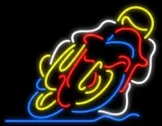 17"x14" Motorcycle Club Custom Neon Open Sign Garage Artwork Real Glass Bar Sign