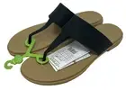 Crocs Tulum Flip Sandal Women’s Size 11 Black/Tan NEW