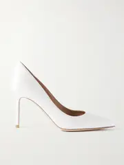 [Gianvito Rossi] Gianvito Rossi - Gianvito 85 Satin Pumps - White - IT42 IT 42 White