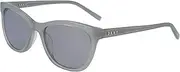 [DKNY] Women's Tea Cup Sunglasses, Milky Cement, 53/19/135