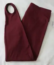 Old Navy Womens High Rise Leggings Cozecore Heathered XL Burgundy Go-Dry ~ New