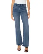 Liverpool Los Angeles Hannah Mid Rise Flare Leg Jeans in Jensen