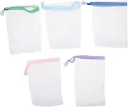 Healvian Soap 20pcs Maker Nets Exfoliating Glove Reusable Pouches Wall Hooks Included Random
