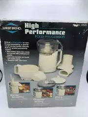 West Bend Food Processor 6500 Chopper Slicer High Performance Vintage NIB NEW
