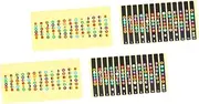 ULDIGI Guitar Neck Fretboard Note Stickers Assorted Fretboard Notes for Guitar Pvc