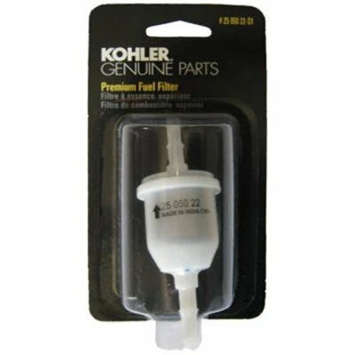 KOHLER 25 050 22-S1 Engine Fuel Filter 51 Micron with 1/4-inch Fuel Line Insi...