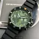 ARMANI:手錶,型號:AR00013,男錶42mm墨綠色錶殼墨綠色錶面矽膠錶帶款