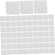 SAFIGLE 100Pcs Clear Glass Nail Polish Display Beads for Nail Art Color Showcase Durable Cards for Salon Use Easy Storage Carrying Smooth Finish for Color Options