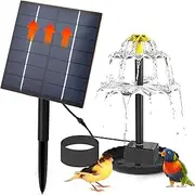 Water Fountain Bird Bath, Outdoor Solar Fountain | Solar Pond Pump Kit | Enhance Your Outdoor Oasis with The Peaceful Sound of Flowing Water, Outdoor Water Feature for Garden, Patio, and Yard