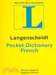 Langenscheidt French Pocket Dictionary: French/English/English/French