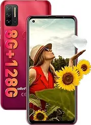 Android 11 Mobile Phone Unlocked, Ulefone NOTE 11P 4G Smartphone, Helio P60 Octa-core 8GB+128GB, Dual SIM+Dedicated 2TB SD Extension, 48MP Quad Camera, 6.55’’ Punch-hole Screen Fingerprint GPS Red