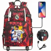 Jude Bellingham patterned Printed Backpack Student school bag, large capacity travel bag style 15