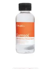 Gamblin Gamsol Odorless Mineral Spirits - 4.2 oz bottle Pack Of 5. 00094