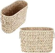 GOKENA Toilet Paper Storage Bathroom Toilet Paper Storage Basket Toilet Paper Basket for 12 Mega Rolls Boho Wicker Basket for Bathroom and Kitchen Storage Bathroom Accessories Organizer