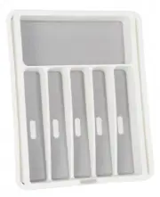 madesmart EXPANDABLE CUTLERY TRAY 33.7x40.2x5.2cm 8-Sections Grip Base*USA Brand